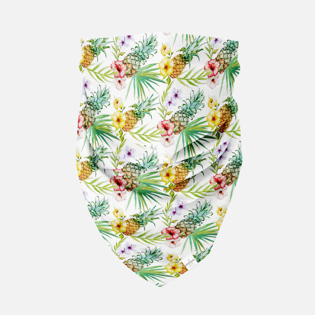 Pineapples & Hibiscus Printed Bandana | Headband Headwear Wristband Balaclava | Unisex | Soft Poly Fabric-Bandanas--IC 5007603 IC 5007603, Abstract Expressionism, Abstracts, Art and Paintings, Botanical, Digital, Digital Art, Floral, Flowers, Fruit and Vegetable, Fruits, Graphic, Hawaiian, Holidays, Illustrations, Nature, Patterns, Scenic, Semi Abstract, Signs, Signs and Symbols, Tropical, Watercolour, pineapples, hibiscus, printed, bandana, headband, headwear, wristband, balaclava, unisex, soft, poly, fabr