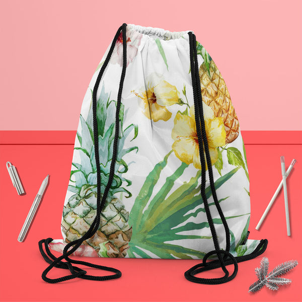 Pineapples & Hibiscus Backpack for Students | College & Travel Bag-Backpacks-BPK_FB_DS-IC 5007603 IC 5007603, Abstract Expressionism, Abstracts, Art and Paintings, Botanical, Digital, Digital Art, Floral, Flowers, Fruit and Vegetable, Fruits, Graphic, Hawaiian, Holidays, Illustrations, Nature, Patterns, Scenic, Semi Abstract, Signs, Signs and Symbols, Tropical, Watercolour, pineapples, hibiscus, canvas, backpack, for, students, college, travel, bag, pineapple, pattern, background, watercolor, hawaii, fruit,
