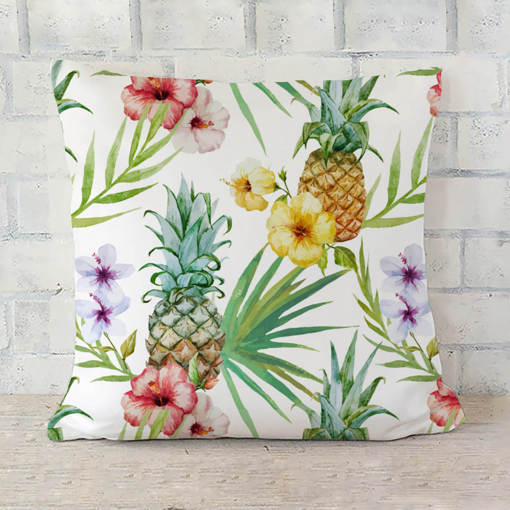 ArtzFolio Pineapples & Hibiscus Cushion Cover Throw Pillow-Cushion Covers-AZHFR36644495CUS_CV_L-Image Code 5007603 Vishnu Image Folio Pvt Ltd, IC 5007603, ArtzFolio, Cushion Covers, Food & Beverage, Kids, Digital Art, pineapples, hibiscus, cushion, cover, throw, pillow, beautiful, watercolor, vector, tropical, pattern, sofa throws, single throw pillow, zippered throw pillow cover, satin pillow cover, throw pillow, cushion cover only, cushion cover, pillow cover for sofa, pitaara box, throw cushion, kids cus