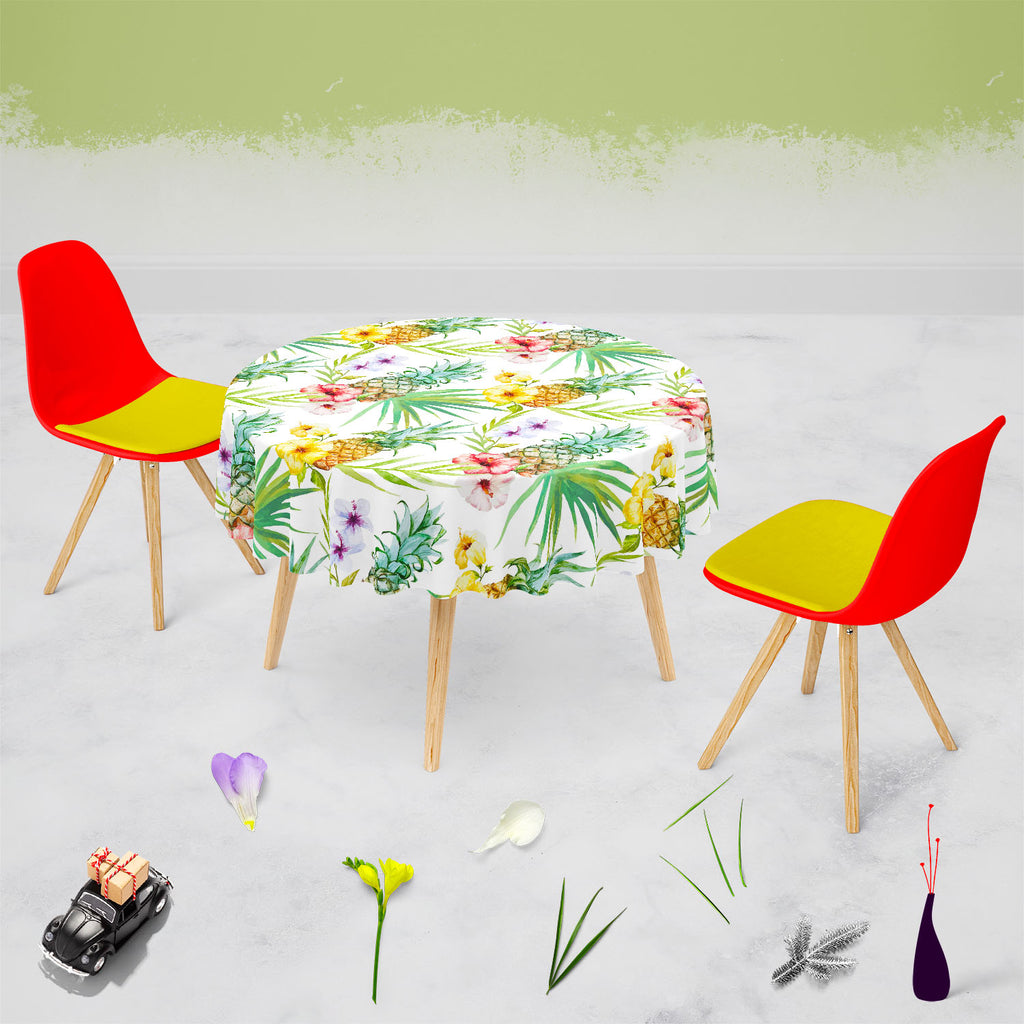 Pineapples & Hibiscus Table Cloth Cover-Table Covers-CVR_TB_RD-IC 5007603 IC 5007603, Abstract Expressionism, Abstracts, Art and Paintings, Botanical, Digital, Digital Art, Floral, Flowers, Fruit and Vegetable, Fruits, Graphic, Hawaiian, Holidays, Illustrations, Nature, Patterns, Scenic, Semi Abstract, Signs, Signs and Symbols, Tropical, Watercolour, pineapples, hibiscus, table, cloth, cover, pineapple, pattern, background, watercolor, hawaii, fruit, aloha, abstract, art, beautiful, blue, cocktails, design,