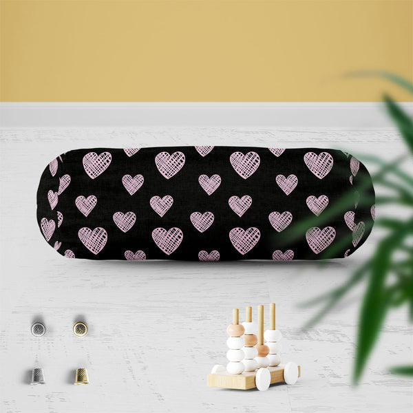 Blissful Hearts Bolster Cover Booster Cases | Concealed Zipper Opening-Bolster Covers-BOL_CV_ZP-IC 5007604 IC 5007604, Animated Cartoons, Art and Paintings, Black, Black and White, Caricature, Cartoons, Digital, Digital Art, Drawing, Graphic, Hearts, Holidays, Icons, Illustrations, Love, Modern Art, Patterns, Romance, Signs, Signs and Symbols, Sketches, Symbols, blissful, bolster, cover, booster, cases, zipper, opening, poly, cotton, fabric, art, background, card, cartoon, collection, couple, cute, date, de