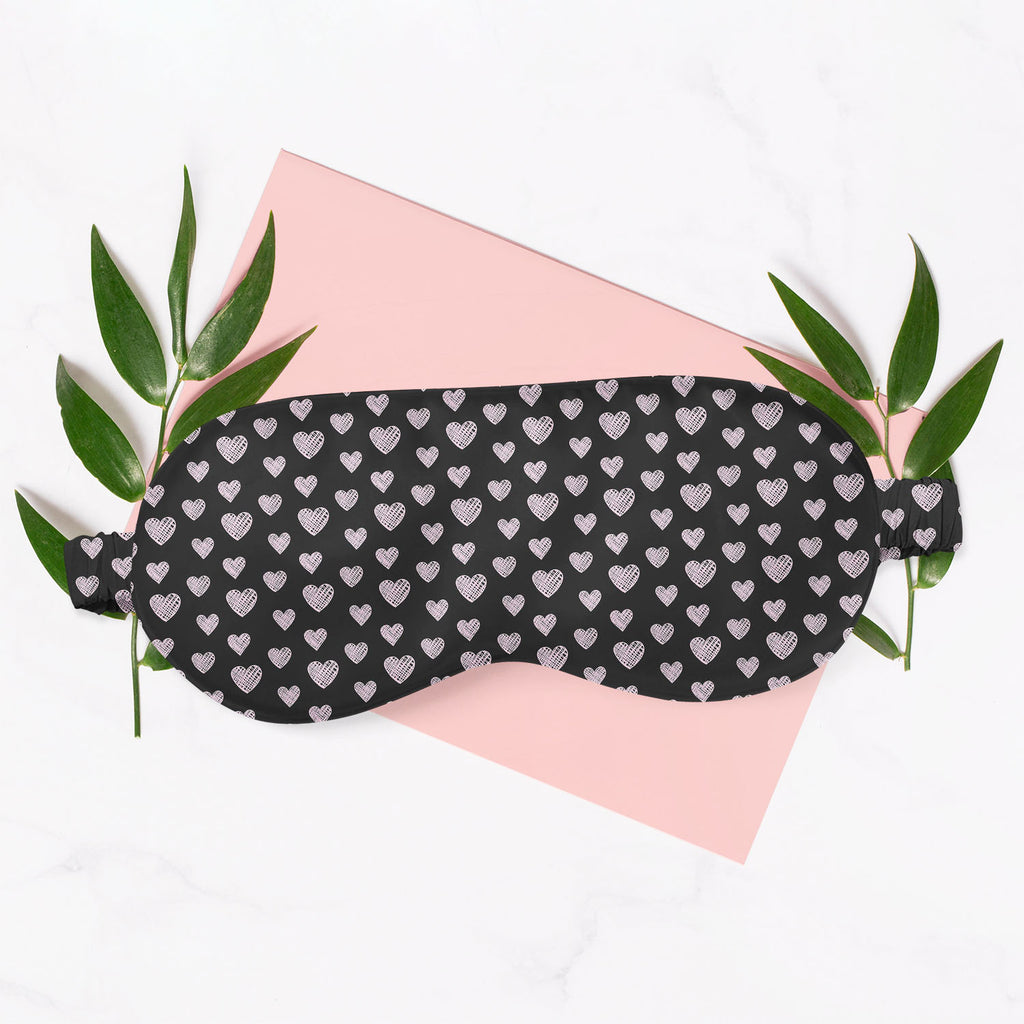 Blissful Hearts Sleeping Eye Pad Blackout Eye Cover | Soft Anti-Allergic Eco-Friendly Natural Mulberry Silk Fabric-Sleep Masks--IC 5007604 IC 5007604, Animated Cartoons, Art and Paintings, Black, Black and White, Caricature, Cartoons, Digital, Digital Art, Drawing, Graphic, Hearts, Holidays, Icons, Illustrations, Love, Modern Art, Patterns, Romance, Signs, Signs and Symbols, Sketches, Symbols, blissful, sleeping, eye, pad, blackout, cover, soft, anti-allergic, eco-friendly, natural, satin, silk, fabric, art