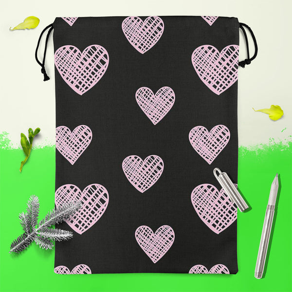 Blissful Hearts Reusable Sack Bag | Bag for Gym, Storage, Vegetable & Travel-Drawstring Sack Bags-SCK_FB_DS-IC 5007604 IC 5007604, Animated Cartoons, Art and Paintings, Black, Black and White, Caricature, Cartoons, Digital, Digital Art, Drawing, Graphic, Hearts, Holidays, Icons, Illustrations, Love, Modern Art, Patterns, Romance, Signs, Signs and Symbols, Sketches, Symbols, blissful, reusable, sack, bag, for, gym, storage, vegetable, travel, cotton, canvas, fabric, art, background, card, cartoon, collection
