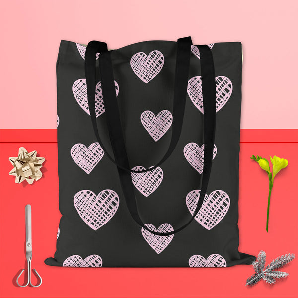 Blissful Hearts Tote Bag Shoulder Purse | Multipurpose-Tote Bags Basic-TOT_FB_BS-IC 5007604 IC 5007604, Animated Cartoons, Art and Paintings, Black, Black and White, Caricature, Cartoons, Digital, Digital Art, Drawing, Graphic, Hearts, Holidays, Icons, Illustrations, Love, Modern Art, Patterns, Romance, Signs, Signs and Symbols, Sketches, Symbols, blissful, tote, bag, shoulder, purse, cotton, canvas, fabric, multipurpose, art, background, card, cartoon, collection, couple, cute, date, decoration, design, do