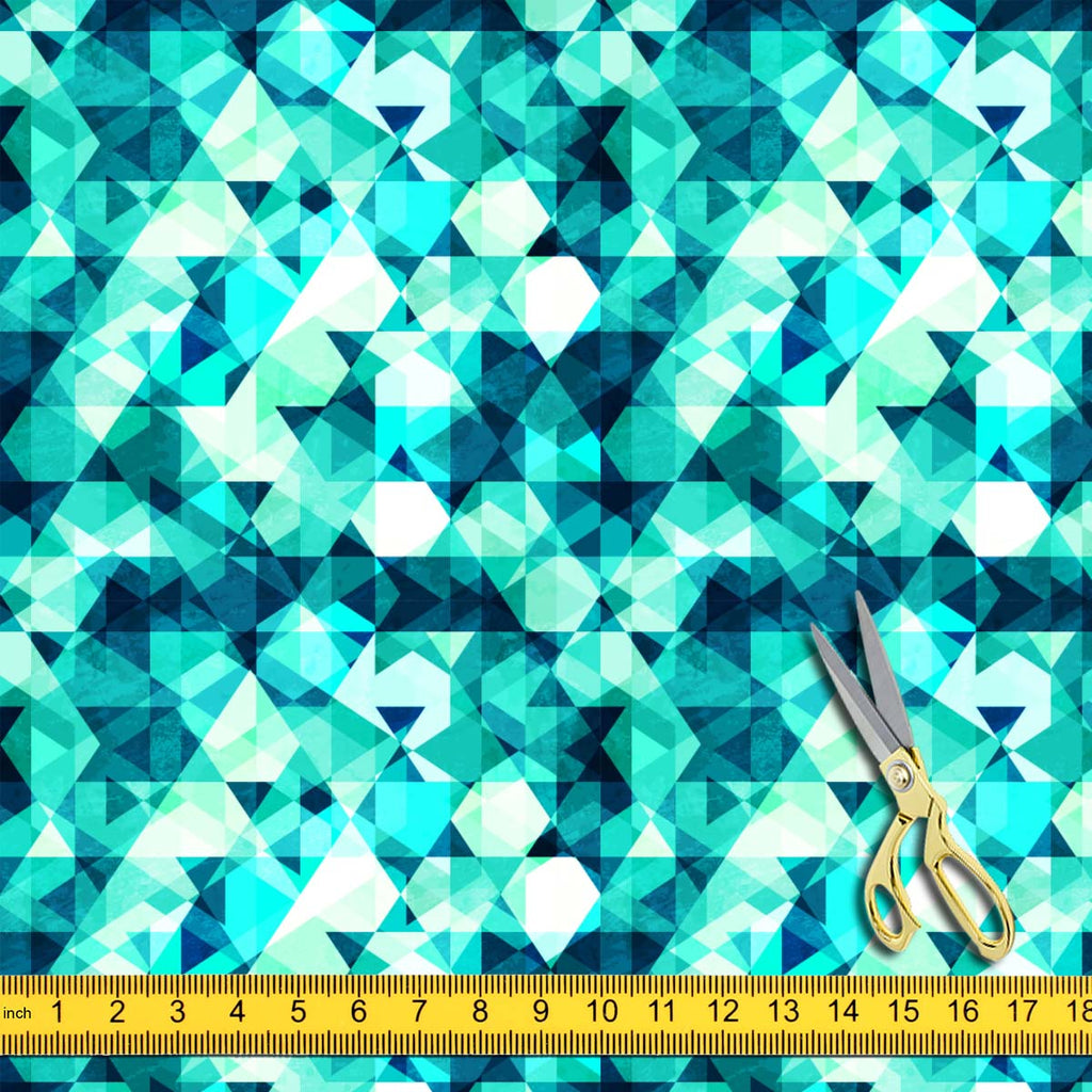 Blue Crystal Upholstery Fabric by Metre | For Sofa, Curtains, Cushions, Furnishing, Craft, Dress Material-Upholstery Fabrics-FAB_RW-IC 5007605 IC 5007605, Abstract Expressionism, Abstracts, Diamond, Digital, Digital Art, Fashion, Geometric, Geometric Abstraction, Graphic, Illustrations, Marble and Stone, Modern Art, Parents, Patterns, Retro, Semi Abstract, Signs, Signs and Symbols, Symbols, Triangles, blue, crystal, upholstery, fabric, by, metre, for, sofa, curtains, cushions, furnishing, craft, dress, mate