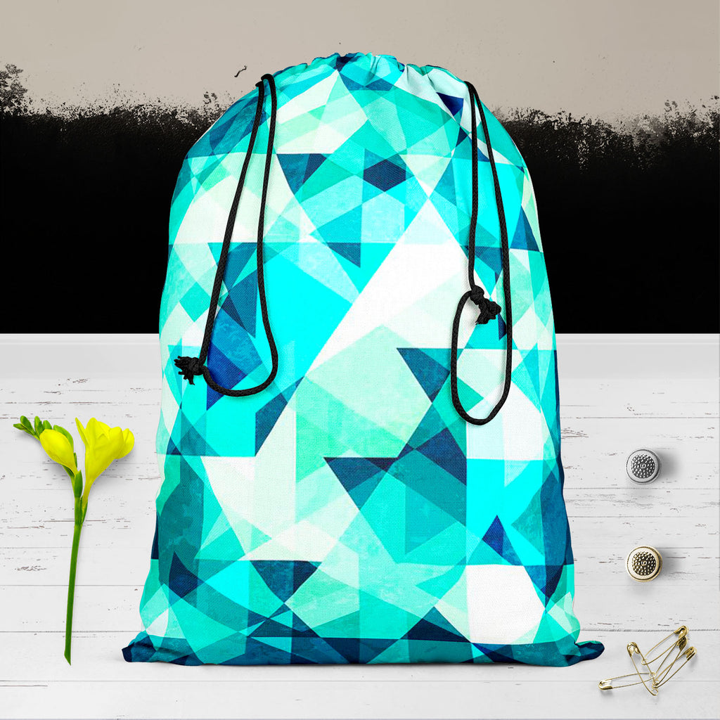Blue Crystal D1 Reusable Sack Bag | Bag for Gym, Storage, Vegetable & Travel-Drawstring Sack Bags-SCK_FB_DS-IC 5007605 IC 5007605, Abstract Expressionism, Abstracts, Diamond, Digital, Digital Art, Fashion, Geometric, Geometric Abstraction, Graphic, Illustrations, Marble and Stone, Modern Art, Parents, Patterns, Retro, Semi Abstract, Signs, Signs and Symbols, Symbols, Triangles, blue, crystal, d1, reusable, sack, bag, for, gym, storage, vegetable, travel, abstract, background, beauty, brilliant, clear, decor