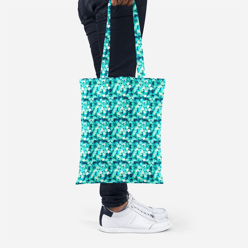 ArtzFolio Blue Crystal Tote Bag Shoulder Purse | Multipurpose-Tote Bags Basic-AZ5007605TOT_RF-IC 5007605 IC 5007605, Abstract Expressionism, Abstracts, Diamond, Digital, Digital Art, Fashion, Geometric, Geometric Abstraction, Graphic, Illustrations, Marble and Stone, Modern Art, Parents, Patterns, Retro, Semi Abstract, Signs, Signs and Symbols, Symbols, Triangles, blue, crystal, tote, bag, shoulder, purse, multipurpose, abstract, background, beauty, brilliant, clear, decor, decoration, design, element, expe