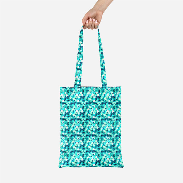 ArtzFolio Blue Crystal Tote Bag Shoulder Purse | Multipurpose-Tote Bags Basic-AZ5007605TOT_RF-IC 5007605 IC 5007605, Abstract Expressionism, Abstracts, Diamond, Digital, Digital Art, Fashion, Geometric, Geometric Abstraction, Graphic, Illustrations, Marble and Stone, Modern Art, Parents, Patterns, Retro, Semi Abstract, Signs, Signs and Symbols, Symbols, Triangles, blue, crystal, canvas, tote, bag, shoulder, purse, multipurpose, abstract, background, beauty, brilliant, clear, decor, decoration, design, eleme