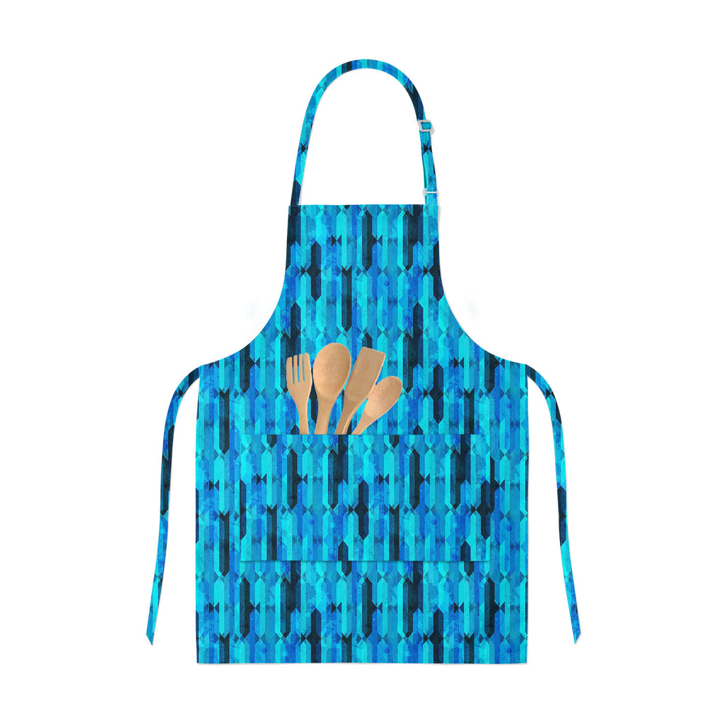 Blue Crystal Apron | Adjustable, Free Size & Waist Tiebacks-Aprons Neck to Knee-APR_NK_KN-IC 5007606 IC 5007606, Abstract Expressionism, Abstracts, Ancient, Art and Paintings, Decorative, Diamond, Digital, Digital Art, Geometric, Geometric Abstraction, Graphic, Historical, Illustrations, Marble and Stone, Medieval, Modern Art, Patterns, Retro, Semi Abstract, Signs, Signs and Symbols, Triangles, Vintage, blue, crystal, apron, adjustable, free, size, waist, tiebacks, abstract, art, artistic, backdrop, backgro