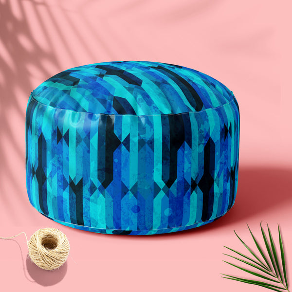 Blue Crystal D2 Footstool Footrest Puffy Pouffe Ottoman Bean Bag | Canvas Fabric-Footstools-FST_CB_BN-IC 5007606 IC 5007606, Abstract Expressionism, Abstracts, Ancient, Art and Paintings, Decorative, Diamond, Digital, Digital Art, Geometric, Geometric Abstraction, Graphic, Historical, Illustrations, Marble and Stone, Medieval, Modern Art, Patterns, Retro, Semi Abstract, Signs, Signs and Symbols, Triangles, Vintage, blue, crystal, d2, footstool, footrest, puffy, pouffe, ottoman, bean, bag, floor, cushion, pi