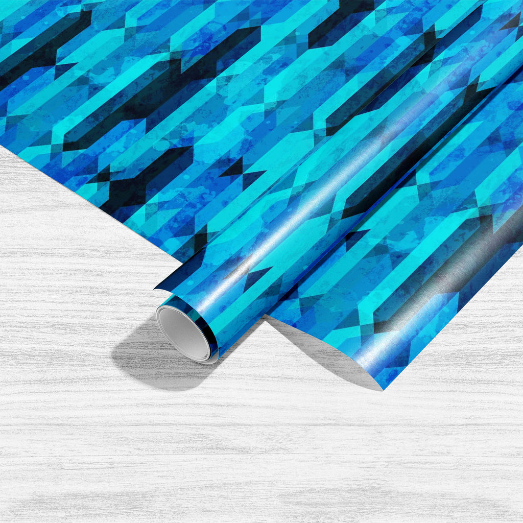 Blue Crystal D2 Art & Craft Gift Wrapping Paper-Wrapping Papers-WRP_PP-IC 5007606 IC 5007606, Abstract Expressionism, Abstracts, Ancient, Art and Paintings, Decorative, Diamond, Digital, Digital Art, Geometric, Geometric Abstraction, Graphic, Historical, Illustrations, Marble and Stone, Medieval, Modern Art, Patterns, Retro, Semi Abstract, Signs, Signs and Symbols, Triangles, Vintage, blue, crystal, d2, art, craft, gift, wrapping, paper, abstract, artistic, backdrop, background, beautiful, beauty, color, co
