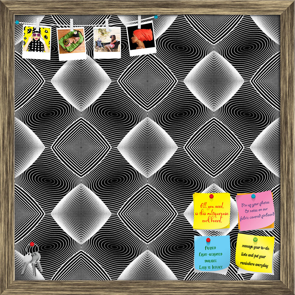 ArtzFolio Monochrome Diamond D3 Printed Bulletin Board Notice Pin Board Soft Board | Framed-Bulletin Boards Framed-AZSAO37099308BLB_FR_L-Image Code 5007607 Vishnu Image Folio Pvt Ltd, IC 5007607, ArtzFolio, Bulletin Boards Framed, Abstract, Digital Art, monochrome, diamond, d3, printed, bulletin, board, notice, pin, soft, framed, design, seamless, geometric, pattern, textured, background, vector, art, gradient, pin up board, push pin board, extra large cork board, big pin board, notice board, small bulletin