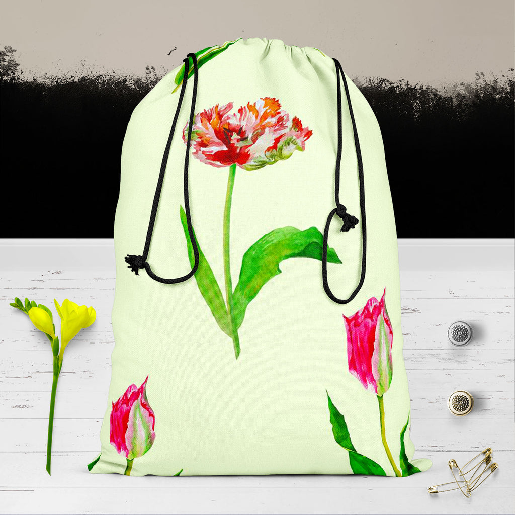 Tulips Reusable Sack Bag | Bag for Gym, Storage, Vegetable & Travel-Drawstring Sack Bags-SCK_FB_DS-IC 5007608 IC 5007608, Black and White, Botanical, Drawing, Floral, Flowers, Illustrations, Nature, Patterns, Watercolour, White, tulips, reusable, sack, bag, for, gym, storage, vegetable, travel, beautiful, blossom, bouquet, card, decoration, flower, garden, green, greeting, hand, painted, illustration, lawn, leaf, mothers, day, pink, plant, red, seamless, pattern, spring, tulip, watercolor, artzfolio, drawst