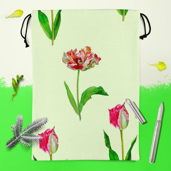 Tulips Reusable Sack Bag | Bag for Gym, Storage, Vegetable & Travel-Drawstring Sack Bags-SCK_FB_DS-IC 5007608 IC 5007608, Black and White, Botanical, Drawing, Floral, Flowers, Illustrations, Nature, Patterns, Watercolour, White, tulips, reusable, sack, bag, for, gym, storage, vegetable, travel, cotton, canvas, fabric, beautiful, blossom, bouquet, card, decoration, flower, garden, green, greeting, hand, painted, illustration, lawn, leaf, mothers, day, pink, plant, red, seamless, pattern, spring, tulip, water