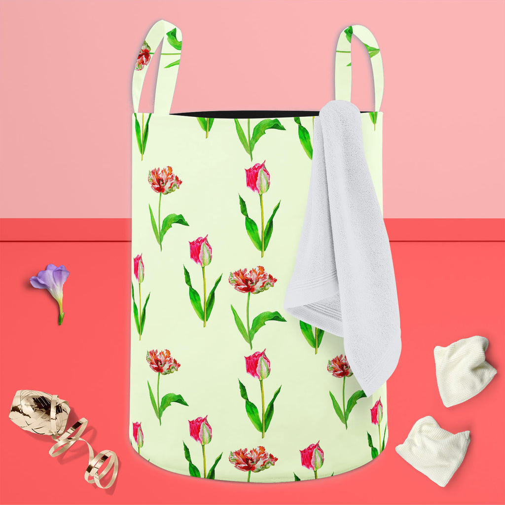 Tulips Foldable Open Storage Bin | Organizer Box, Toy Basket, Shelf Box, Laundry Bag | Canvas Fabric-Storage Bins-STR_BI_CB-IC 5007608 IC 5007608, Black and White, Botanical, Drawing, Floral, Flowers, Illustrations, Nature, Patterns, Watercolour, White, tulips, foldable, open, storage, bin, organizer, box, toy, basket, shelf, laundry, bag, canvas, fabric, beautiful, blossom, bouquet, card, decoration, flower, garden, green, greeting, hand, painted, illustration, lawn, leaf, mothers, day, pink, plant, red, s