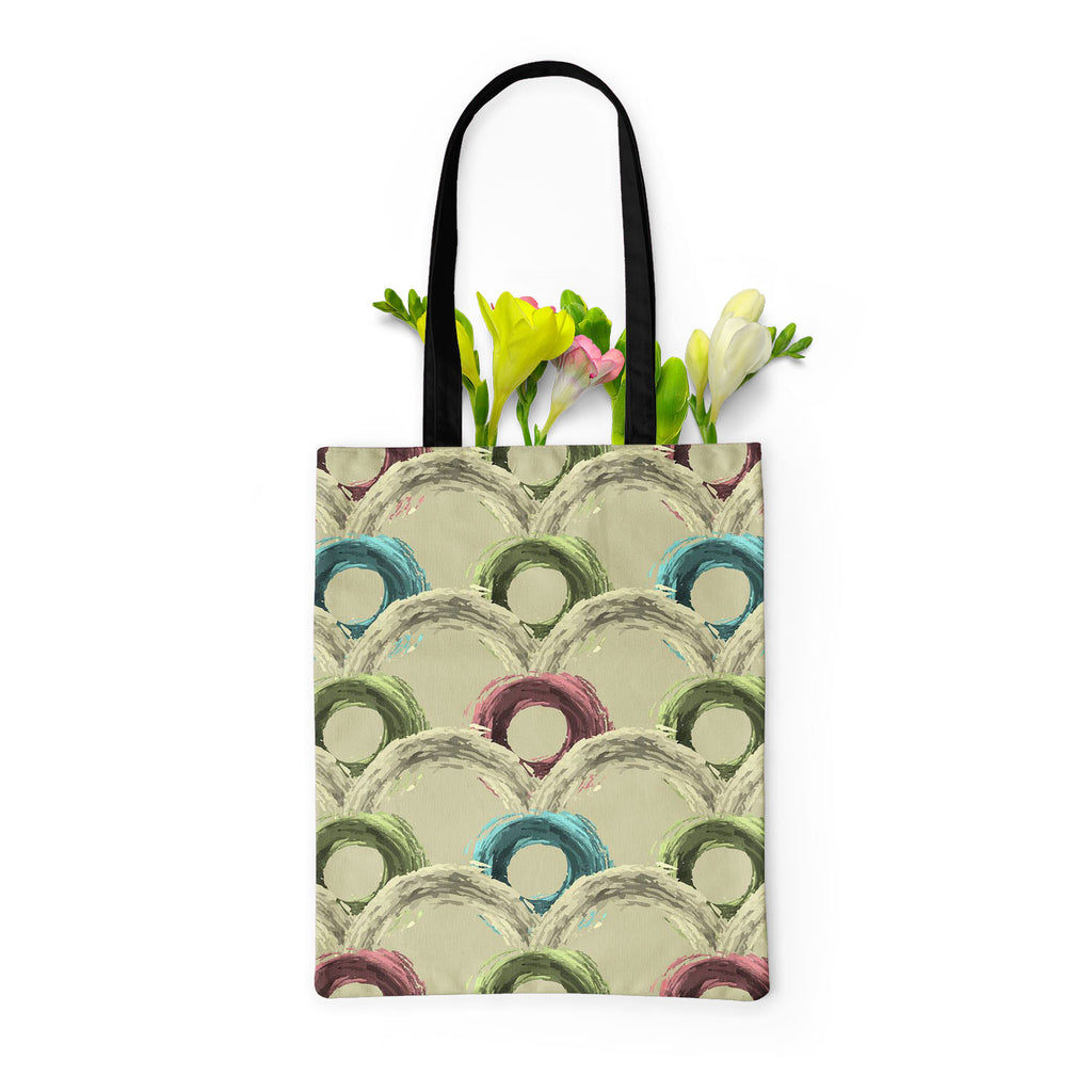 Fluffy Circles D1 Tote Bag Shoulder Purse | Multipurpose-Tote Bags Basic-TOT_FB_BS-IC 5007609 IC 5007609, Abstract Expressionism, Abstracts, Ancient, Art and Paintings, Black and White, Botanical, Circle, Dots, Drawing, Fashion, Floral, Flowers, Geometric, Geometric Abstraction, Historical, Illustrations, Medieval, Nature, Patterns, Retro, Semi Abstract, Signs, Signs and Symbols, Vintage, White, fluffy, circles, d1, tote, bag, shoulder, purse, multipurpose, abstract, art, background, circular, color, cover,