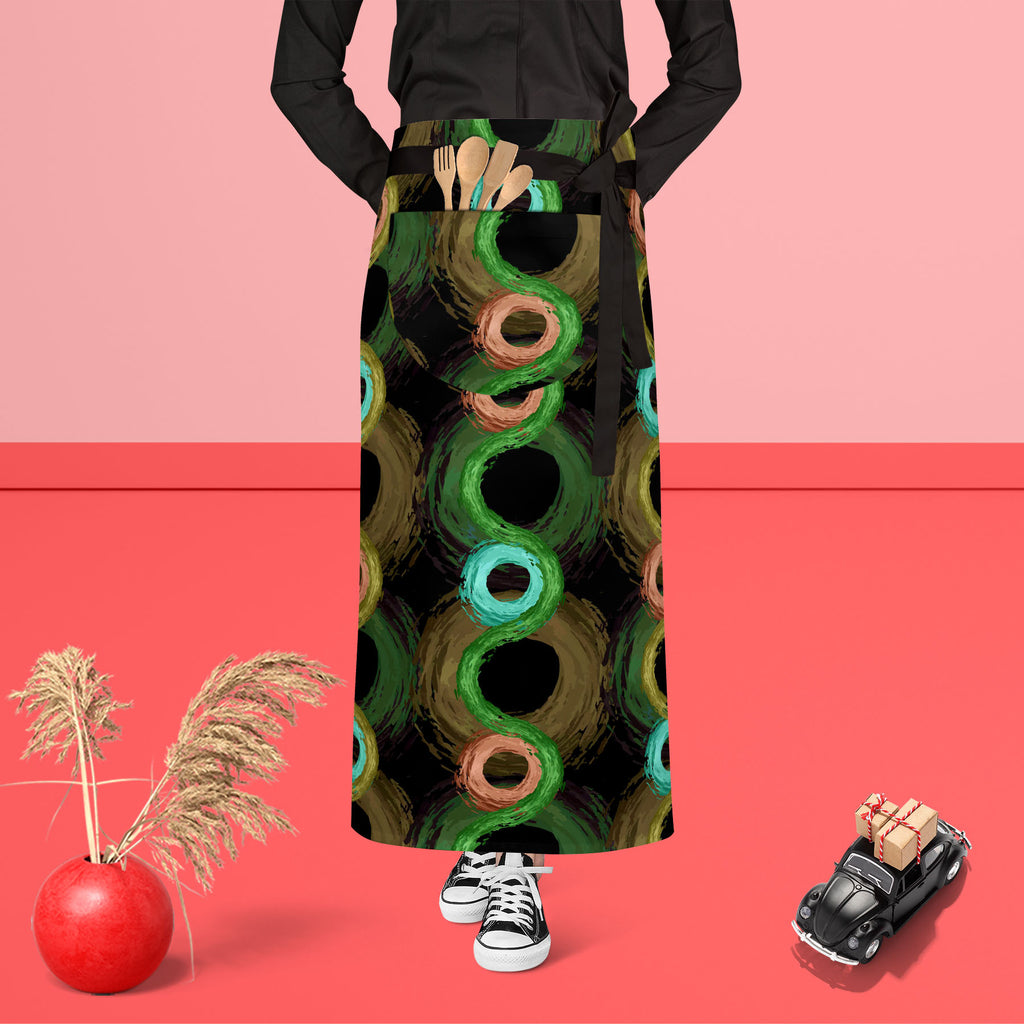 Fluffy Circles D2 Apron | Adjustable, Free Size & Waist Tiebacks-Aprons Waist to Feet-APR_WS_FT-IC 5007610 IC 5007610, Abstract Expressionism, Abstracts, Ancient, Art and Paintings, Black and White, Botanical, Circle, Dots, Drawing, Fashion, Floral, Flowers, Geometric, Geometric Abstraction, God Ram, Hinduism, Historical, Illustrations, Medieval, Nature, Patterns, Retro, Semi Abstract, Signs, Signs and Symbols, Vintage, White, fluffy, circles, d2, apron, adjustable, free, size, waist, tiebacks, abstract, ar