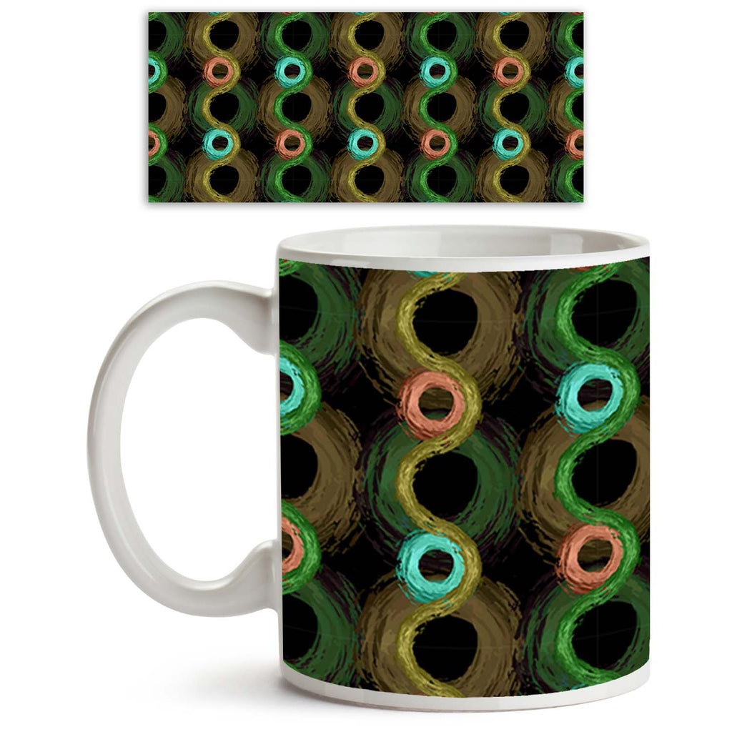 Fluffy Circles Ceramic Coffee Tea Mug Inside White-Coffee Mugs-MUG-IC 5007610 IC 5007610, Abstract Expressionism, Abstracts, Ancient, Art and Paintings, Black and White, Botanical, Circle, Dots, Drawing, Fashion, Floral, Flowers, Geometric, Geometric Abstraction, God Ram, Hinduism, Historical, Illustrations, Medieval, Nature, Patterns, Retro, Semi Abstract, Signs, Signs and Symbols, Vintage, White, fluffy, circles, ceramic, coffee, tea, mug, inside, abstract, art, background, circular, color, cover, dark, d