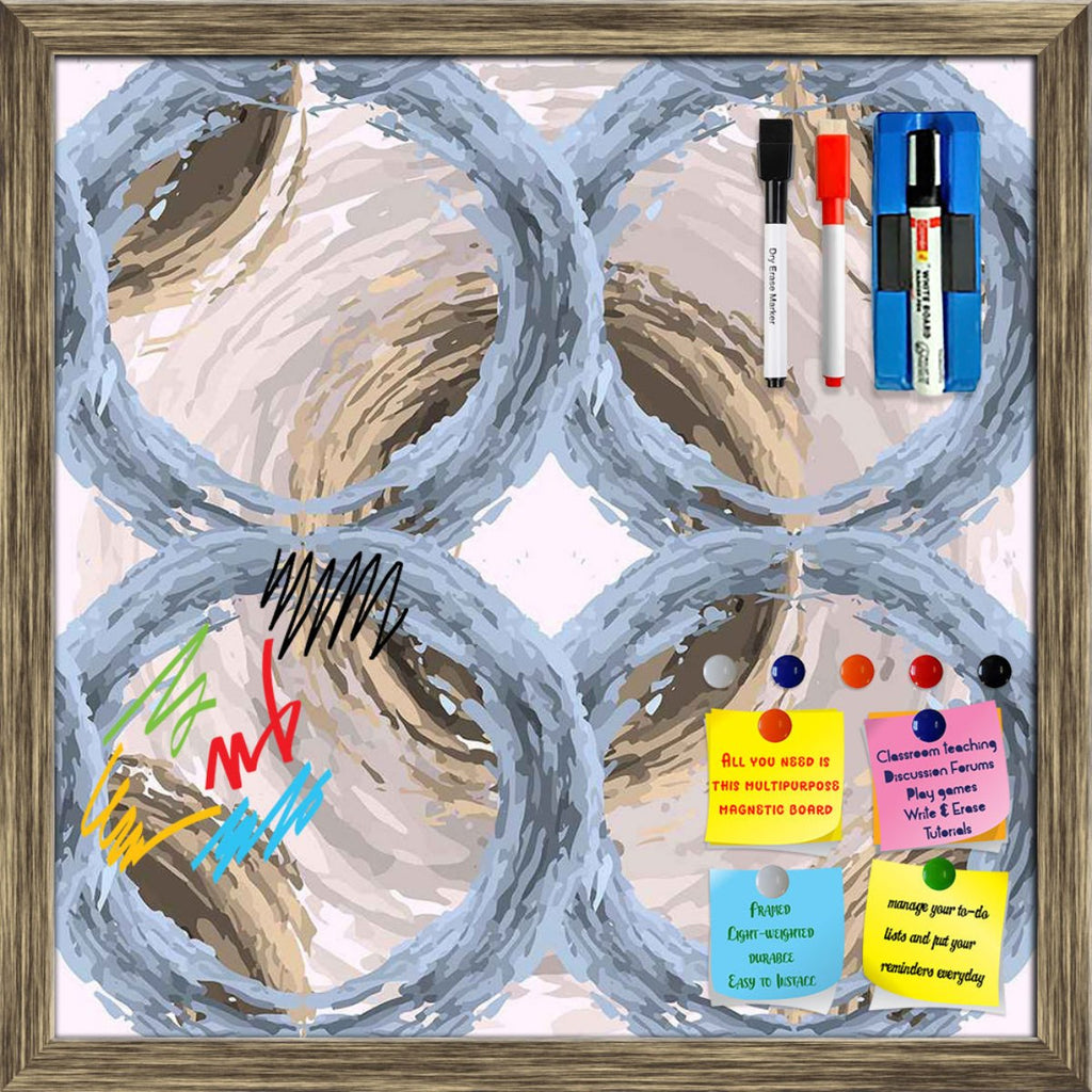 Fluffy Circles Framed Magnetic Dry Erase Board | Combo with Magnet Buttons & Markers-Magnetic Boards Framed-MGB_FR-IC 5007611 IC 5007611, Abstract Expressionism, Abstracts, Ancient, Art and Paintings, Black and White, Botanical, Circle, Dots, Drawing, Fashion, Floral, Flowers, Geometric, Geometric Abstraction, Historical, Illustrations, Medieval, Nature, Patterns, Retro, Semi Abstract, Signs, Signs and Symbols, Vintage, White, fluffy, circles, framed, magnetic, dry, erase, board, printed, whiteboard, with, 