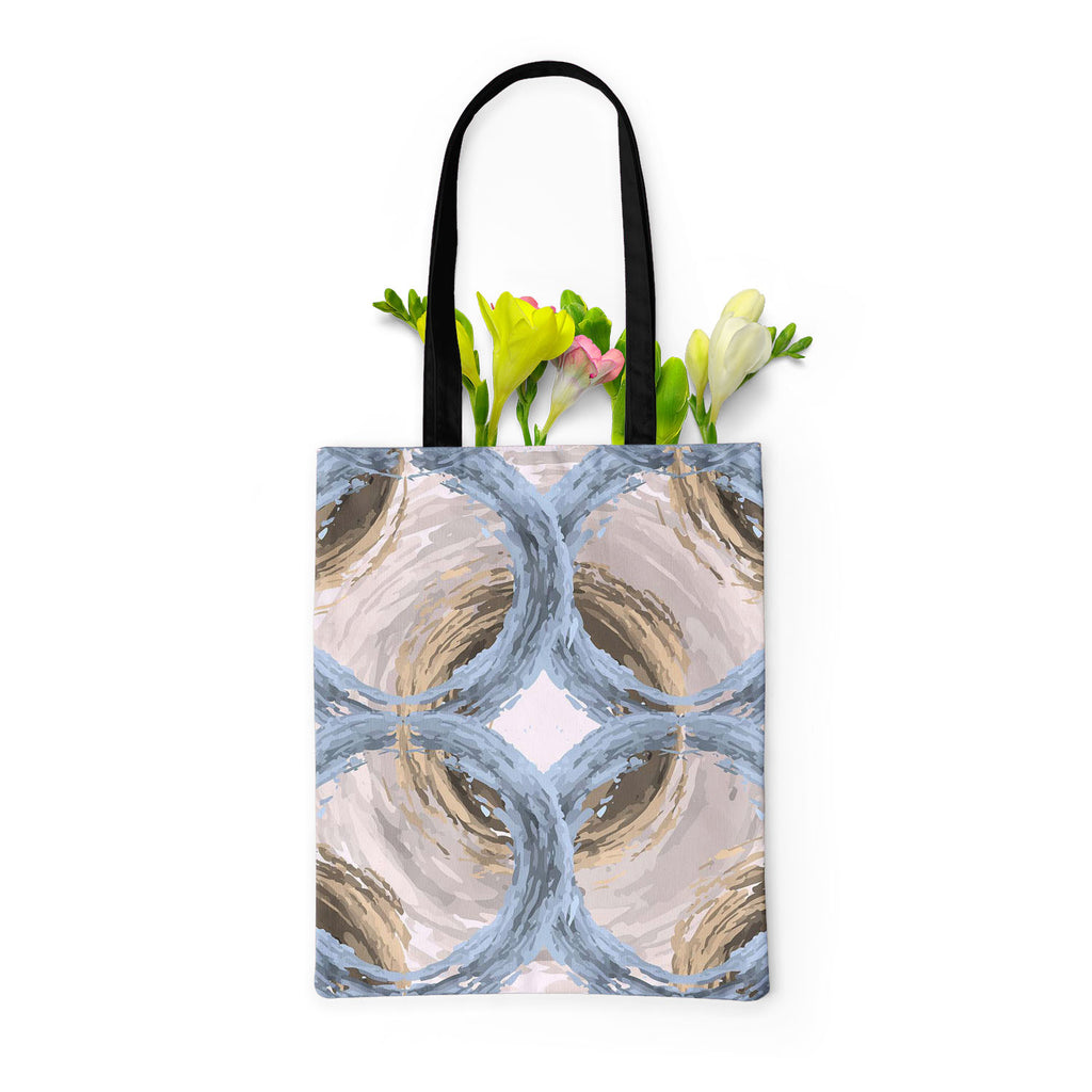 Fluffy Circles D3 Tote Bag Shoulder Purse | Multipurpose-Tote Bags Basic-TOT_FB_BS-IC 5007611 IC 5007611, Abstract Expressionism, Abstracts, Ancient, Art and Paintings, Black and White, Botanical, Circle, Dots, Drawing, Fashion, Floral, Flowers, Geometric, Geometric Abstraction, Historical, Illustrations, Medieval, Nature, Patterns, Retro, Semi Abstract, Signs, Signs and Symbols, Vintage, White, fluffy, circles, d3, tote, bag, shoulder, purse, multipurpose, abstract, art, background, brown, circular, cover,