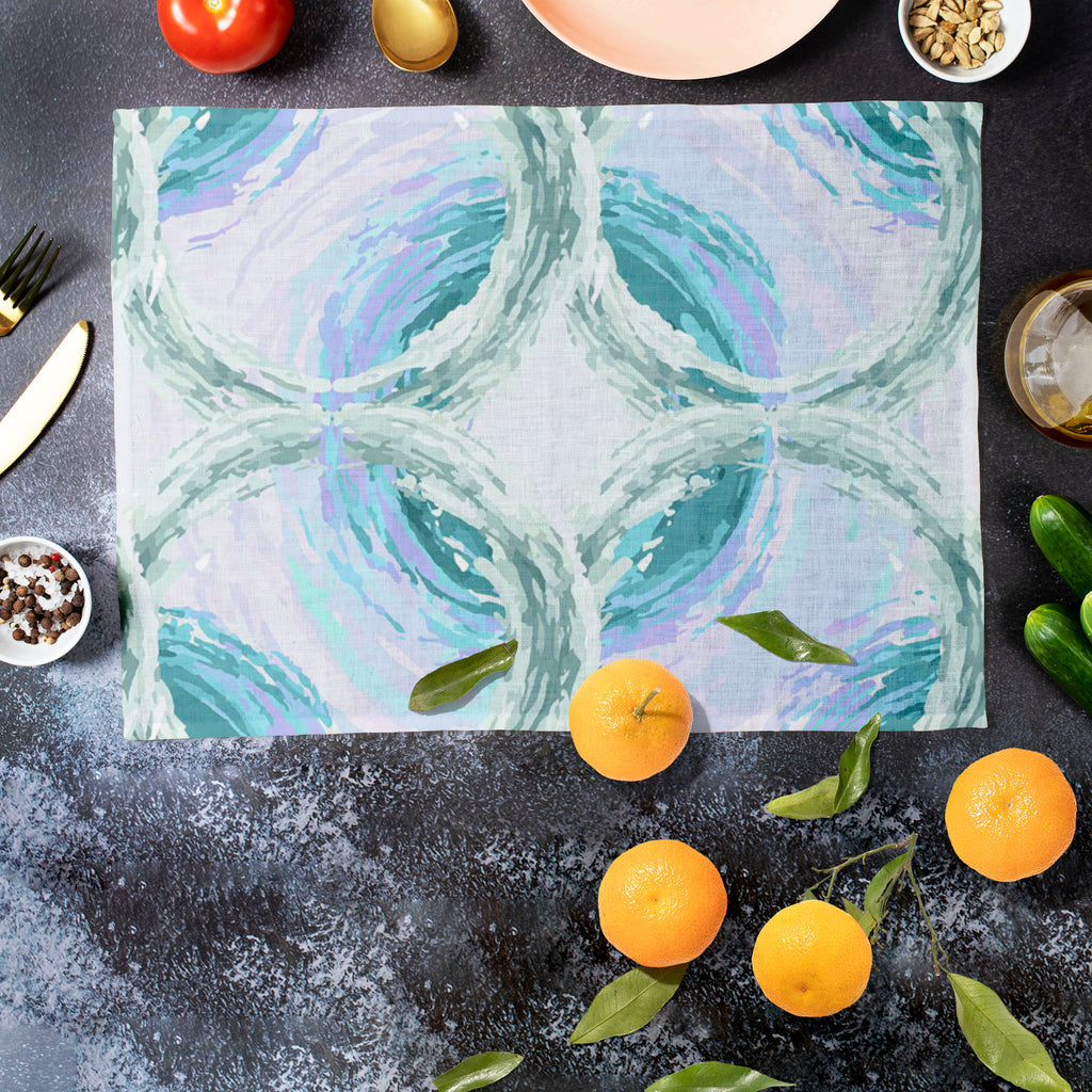 Fluffy Circles D4 Table Mat Placemat-Table Place Mats Fabric-MAT_TB-IC 5007612 IC 5007612, Abstract Expressionism, Abstracts, Ancient, Art and Paintings, Black and White, Botanical, Circle, Dots, Drawing, Fashion, Floral, Flowers, Geometric, Geometric Abstraction, Historical, Illustrations, Medieval, Nature, Patterns, Retro, Semi Abstract, Signs, Signs and Symbols, Vintage, White, fluffy, circles, d4, table, mat, placemat, abstract, art, background, circular, cover, decoration, design, dot, element, fabric,