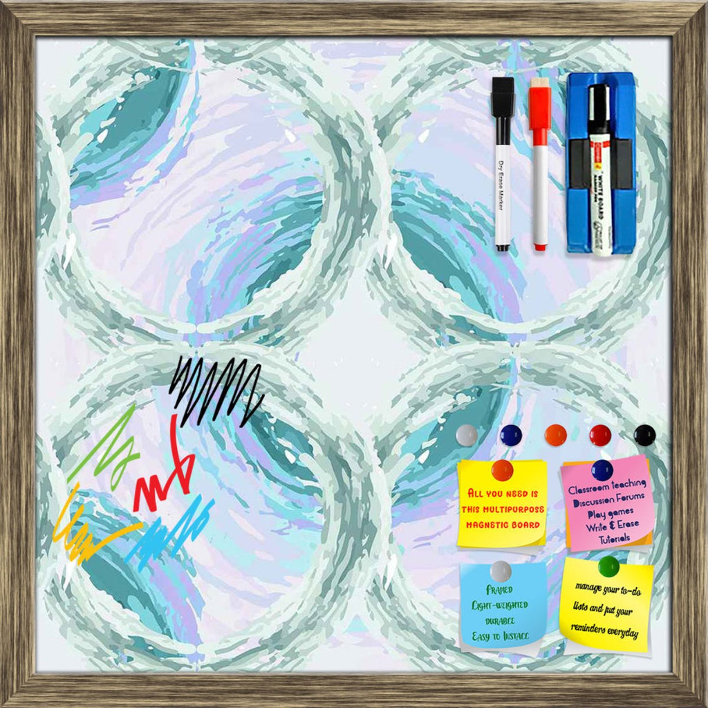 Fluffy Circles Framed Magnetic Dry Erase Board | Combo with Magnet Buttons & Markers-Magnetic Boards Framed-MGB_FR-IC 5007612 IC 5007612, Abstract Expressionism, Abstracts, Ancient, Art and Paintings, Black and White, Botanical, Circle, Dots, Drawing, Fashion, Floral, Flowers, Geometric, Geometric Abstraction, Historical, Illustrations, Medieval, Nature, Patterns, Retro, Semi Abstract, Signs, Signs and Symbols, Vintage, White, fluffy, circles, framed, magnetic, dry, erase, board, printed, whiteboard, with, 