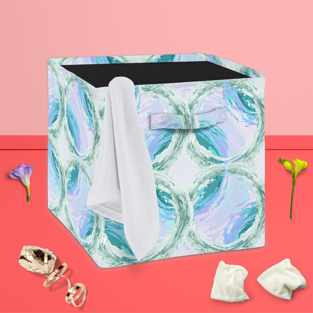 Fluffy Circles D4 Foldable Open Storage Bin | Organizer Box, Toy Basket, Shelf Box, Laundry Bag | Canvas Fabric-Storage Bins-STR_BI_CB-IC 5007612 IC 5007612, Abstract Expressionism, Abstracts, Ancient, Art and Paintings, Black and White, Botanical, Circle, Dots, Drawing, Fashion, Floral, Flowers, Geometric, Geometric Abstraction, Historical, Illustrations, Medieval, Nature, Patterns, Retro, Semi Abstract, Signs, Signs and Symbols, Vintage, White, fluffy, circles, d4, foldable, open, storage, bin, organizer,