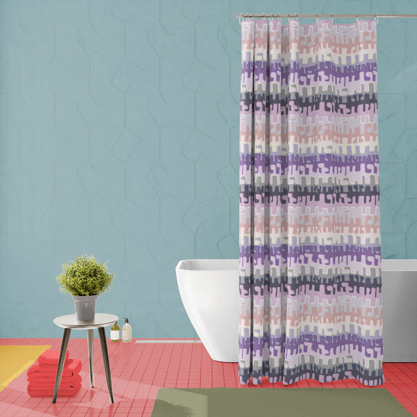 Brushstrokes & Stripes D2 Washable Waterproof Shower Curtain-Shower Curtains-CUR_SH-IC 5007613 IC 5007613, Abstract Expressionism, Abstracts, Ancient, Bohemian, Check, Digital, Digital Art, Fashion, Geometric, Geometric Abstraction, Graffiti, Graphic, Historical, Illustrations, Medieval, Modern Art, Patterns, Plaid, Retro, Semi Abstract, Signs, Signs and Symbols, Stripes, Tropical, Vintage, Watercolour, brushstrokes, d2, washable, waterproof, polyester, shower, curtain, eyelets, abstract, background, boho, 