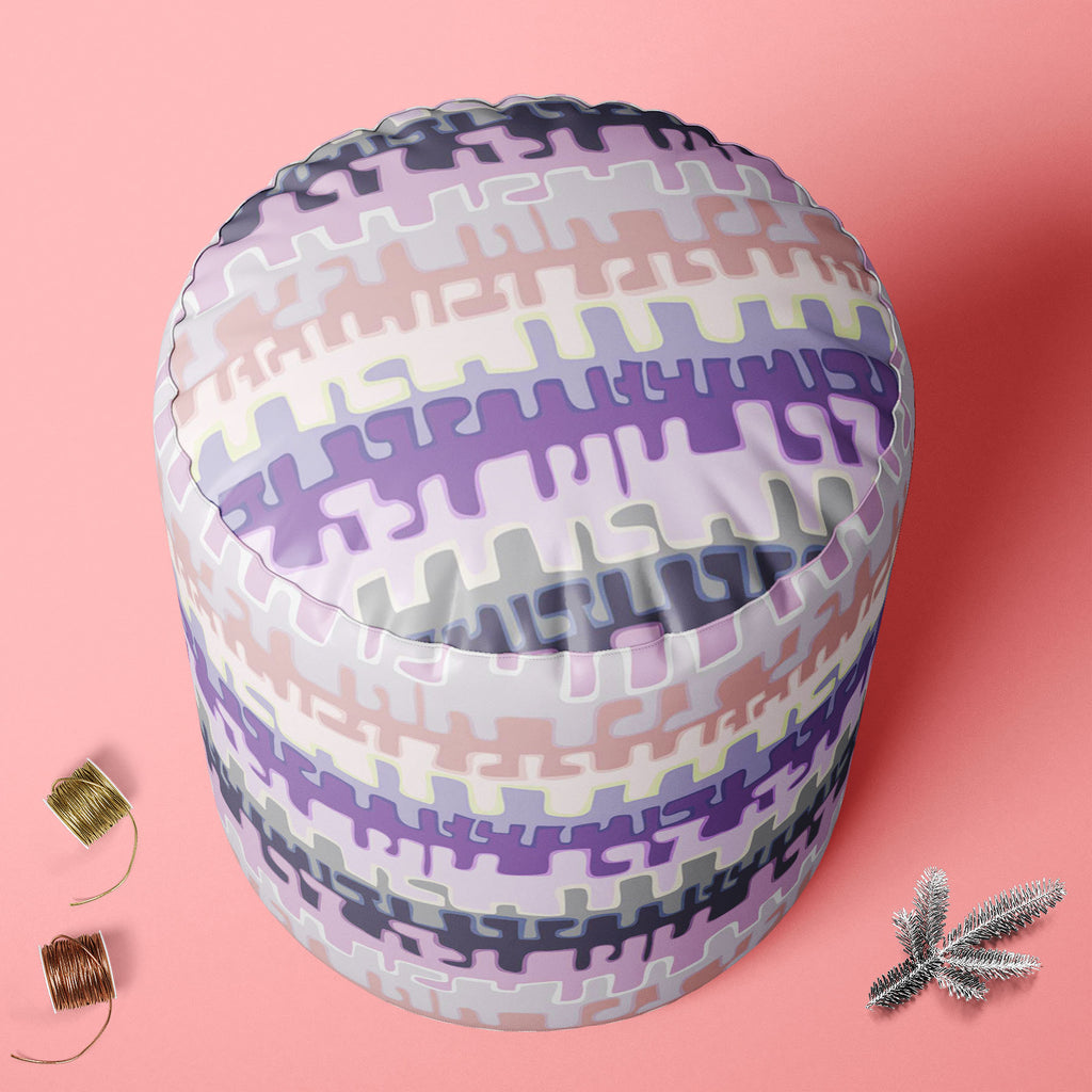 Brushstrokes & Stripes D2 Footstool Footrest Puffy Pouffe Ottoman Bean Bag | Canvas Fabric-Footstools-FST_CB_BN-IC 5007613 IC 5007613, Abstract Expressionism, Abstracts, Ancient, Bohemian, Check, Digital, Digital Art, Fashion, Geometric, Geometric Abstraction, Graffiti, Graphic, Historical, Illustrations, Medieval, Modern Art, Patterns, Plaid, Retro, Semi Abstract, Signs, Signs and Symbols, Stripes, Tropical, Vintage, Watercolour, brushstrokes, d2, footstool, footrest, puffy, pouffe, ottoman, bean, bag, can