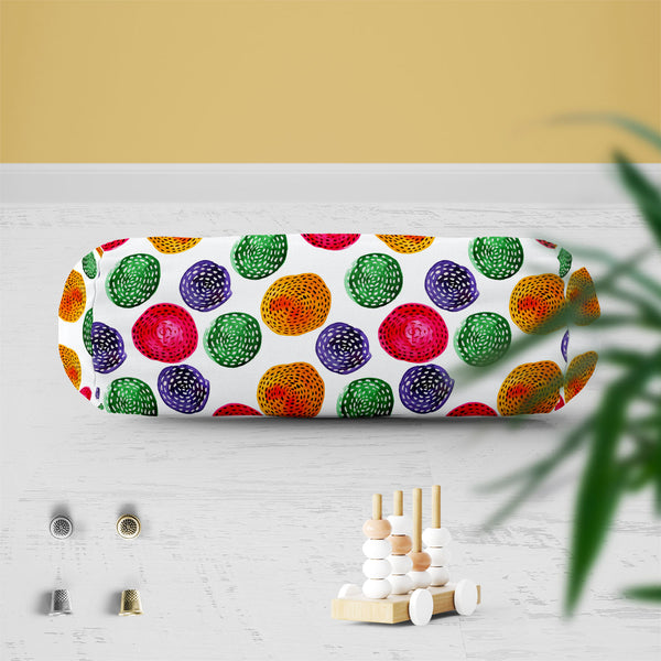 Watercolor Circles D5 Bolster Cover Booster Cases | Concealed Zipper Opening-Bolster Covers-BOL_CV_ZP-IC 5007614 IC 5007614, Abstract Expressionism, Abstracts, Art and Paintings, Circle, Digital, Digital Art, Dots, Drawing, Fashion, Geometric, Geometric Abstraction, Graphic, Illustrations, Modern Art, Patterns, Retro, Semi Abstract, Signs, Signs and Symbols, Splatter, Watercolour, watercolor, circles, d5, bolster, cover, booster, cases, zipper, opening, poly, cotton, fabric, abstract, art, backdrop, backgro