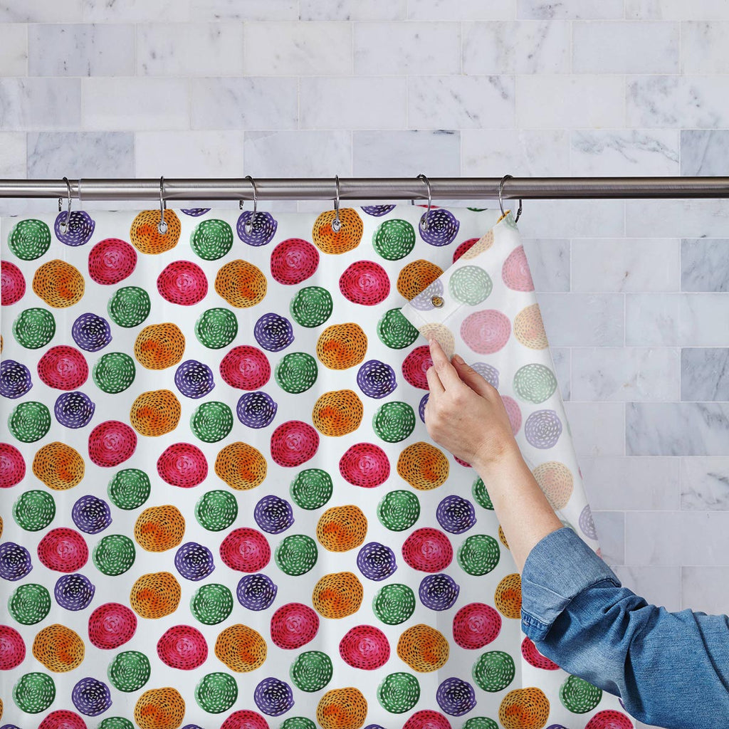 Watercolor Circles Washable Waterproof Shower Curtain-Shower Curtains-CUR_SH-IC 5007614 IC 5007614, Abstract Expressionism, Abstracts, Art and Paintings, Circle, Digital, Digital Art, Dots, Drawing, Fashion, Geometric, Geometric Abstraction, Graphic, Illustrations, Modern Art, Patterns, Retro, Semi Abstract, Signs, Signs and Symbols, Splatter, Watercolour, watercolor, circles, washable, waterproof, shower, curtain, abstract, art, backdrop, background, blot, bright, brush, card, creative, decor, decoration, 