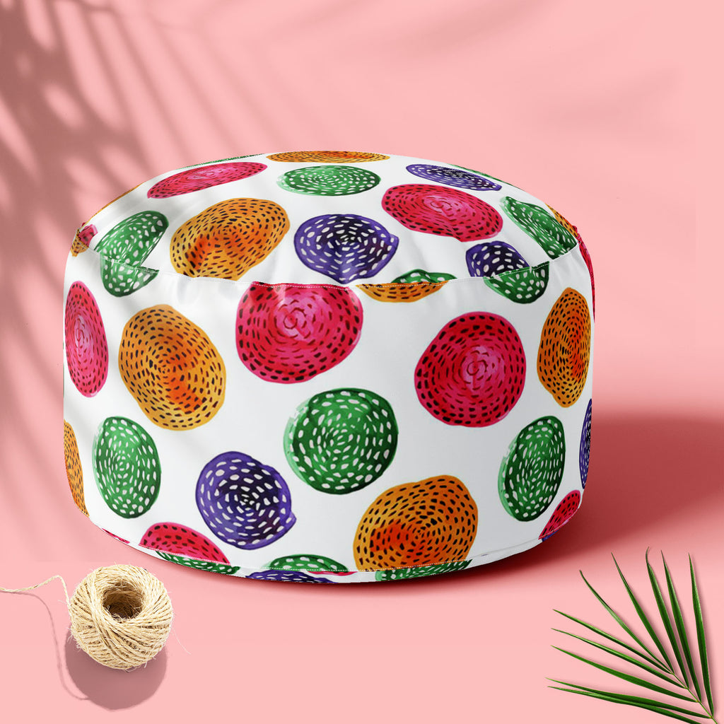 Watercolor Circles D5 Footstool Footrest Puffy Pouffe Ottoman Bean Bag | Canvas Fabric-Footstools-FST_CB_BN-IC 5007614 IC 5007614, Abstract Expressionism, Abstracts, Art and Paintings, Circle, Digital, Digital Art, Dots, Drawing, Fashion, Geometric, Geometric Abstraction, Graphic, Illustrations, Modern Art, Patterns, Retro, Semi Abstract, Signs, Signs and Symbols, Splatter, Watercolour, watercolor, circles, d5, footstool, footrest, puffy, pouffe, ottoman, bean, bag, canvas, fabric, abstract, art, backdrop, 