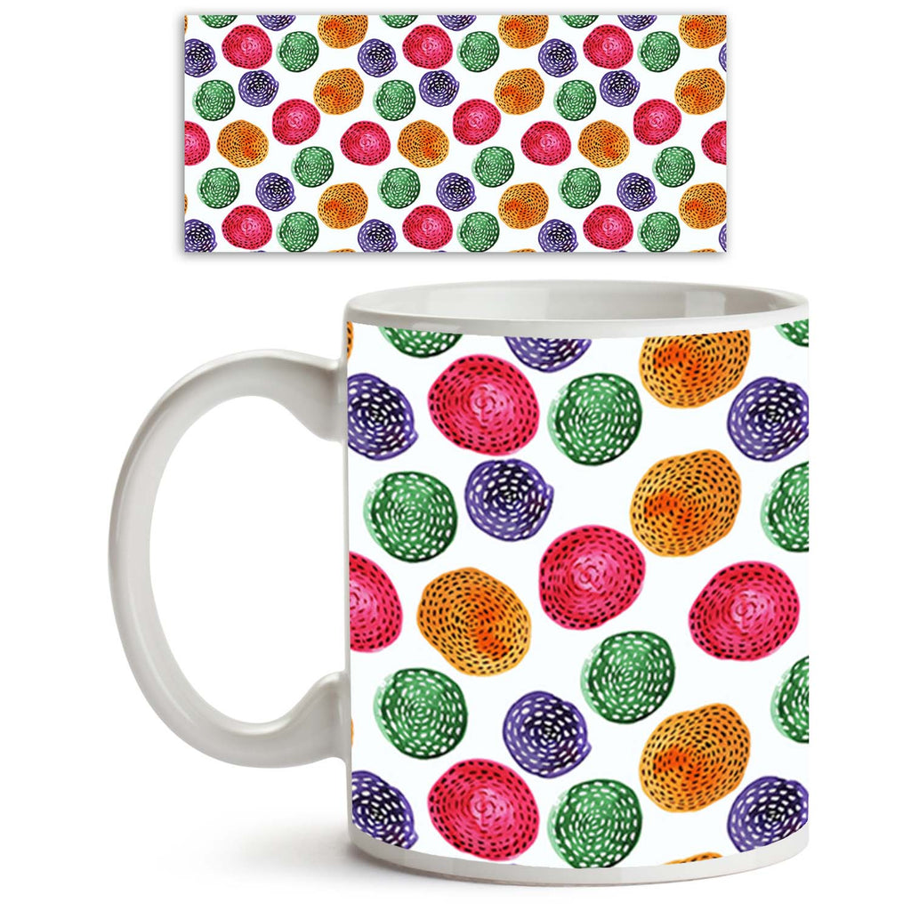 Watercolor Circles Ceramic Coffee Tea Mug Inside White-Coffee Mugs-MUG-IC 5007614 IC 5007614, Abstract Expressionism, Abstracts, Art and Paintings, Circle, Digital, Digital Art, Dots, Drawing, Fashion, Geometric, Geometric Abstraction, Graphic, Illustrations, Modern Art, Patterns, Retro, Semi Abstract, Signs, Signs and Symbols, Splatter, Watercolour, watercolor, circles, ceramic, coffee, tea, mug, inside, white, abstract, art, backdrop, background, blot, bright, brush, card, creative, decor, decoration, des