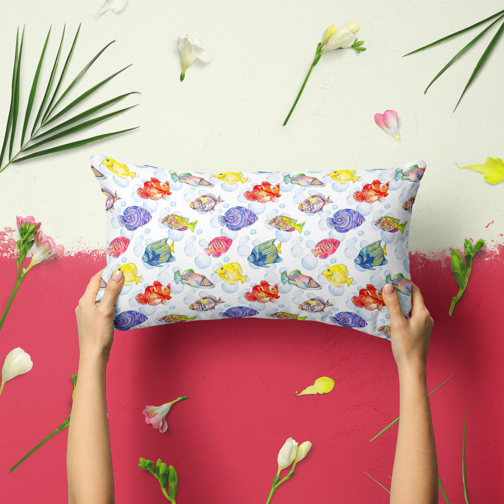 Tropical Sea D1 Pillow Cover Case-Pillow Cases-PIL_CV-IC 5007615 IC 5007615, Animals, Art and Paintings, Birds, Digital, Digital Art, Drawing, Graphic, Illustrations, Nature, Patterns, Scenic, Signs, Signs and Symbols, Stripes, Tropical, Watercolour, Wildlife, sea, d1, pillow, cover, case, animal, aquarium, aquatic, art, background, bright, clown, color, colorful, design, diving, emperor, exotic, fauna, fish, illustration, isolate, marine, life, ocean, pattern, scale, scales, seamless, seaside, set, stripe,