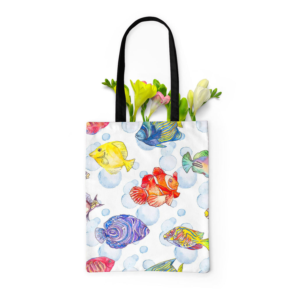Tropical Sea D1 Tote Bag Shoulder Purse | Multipurpose-Tote Bags Basic-TOT_FB_BS-IC 5007615 IC 5007615, Animals, Art and Paintings, Birds, Digital, Digital Art, Drawing, Graphic, Illustrations, Nature, Patterns, Scenic, Signs, Signs and Symbols, Stripes, Tropical, Watercolour, Wildlife, sea, d1, tote, bag, shoulder, purse, multipurpose, animal, aquarium, aquatic, art, background, bright, clown, color, colorful, design, diving, emperor, exotic, fauna, fish, illustration, isolate, marine, life, ocean, pattern