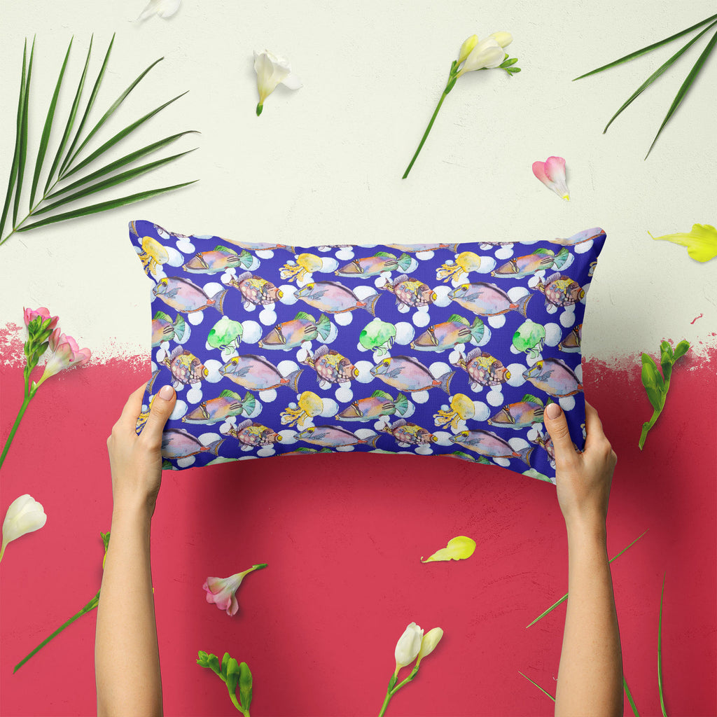 Tropical Sea D2 Pillow Cover Case-Pillow Cases-PIL_CV-IC 5007616 IC 5007616, Animals, Art and Paintings, Birds, Drawing, Illustrations, Nature, Patterns, Scenic, Signs, Signs and Symbols, Stripes, Tropical, Watercolour, Wildlife, sea, d2, pillow, cover, case, animal, aquarium, aquatic, art, background, beautiful, bright, color, colorful, design, diving, emperor, exotic, fauna, fish, illustration, isolate, jellyfish, marine, life, ocean, pattern, scale, scales, seamless, seaside, set, stripe, tropic, underwa