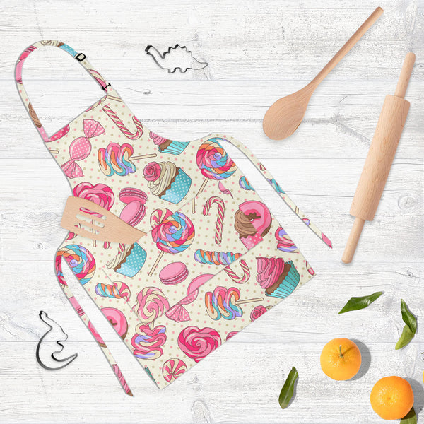 Yummy Lollipop Candy Apron | Adjustable, Free Size & Waist Tiebacks-Aprons Neck to Knee-APR_NK_KN-IC 5007617 IC 5007617, Ancient, Animated Cartoons, Art and Paintings, Birthday, Caricature, Cartoons, Christianity, Cuisine, Food, Food and Beverage, Food and Drink, Fruit and Vegetable, Fruits, Hearts, Historical, Holidays, Illustrations, Love, Medieval, Patterns, Pop Art, Romance, Signs, Signs and Symbols, Vintage, yummy, lollipop, candy, full-length, neck, to, knee, apron, poly-cotton, fabric, adjustable, bu