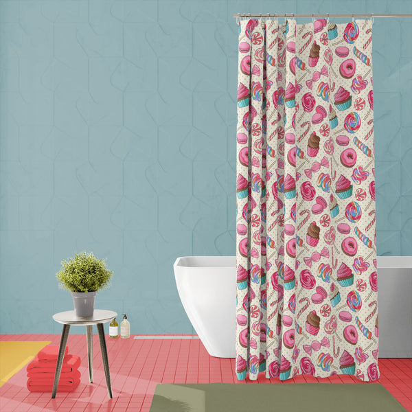 Yummy Lollipop Candy Washable Waterproof Shower Curtain-Shower Curtains-CUR_SH-IC 5007617 IC 5007617, Ancient, Animated Cartoons, Art and Paintings, Birthday, Caricature, Cartoons, Christianity, Cuisine, Food, Food and Beverage, Food and Drink, Fruit and Vegetable, Fruits, Hearts, Historical, Holidays, Illustrations, Love, Medieval, Patterns, Pop Art, Romance, Signs, Signs and Symbols, Vintage, yummy, lollipop, candy, washable, waterproof, polyester, shower, curtain, eyelets, sweet, dessert, donuts, donut, 
