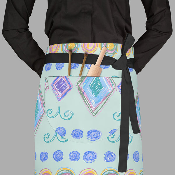 Hand Drawn Design D3 Apron | Adjustable, Free Size & Waist Tiebacks-Aprons Waist to Feet-APR_WS_FT-IC 5007618 IC 5007618, Abstract Expressionism, Abstracts, Art and Paintings, Baby, Children, Circle, Digital, Digital Art, Fashion, Geometric, Geometric Abstraction, Graphic, Holidays, Kids, Modern Art, Nature, Patterns, Retro, Scenic, Semi Abstract, Signs, Signs and Symbols, Stripes, Urban, hand, drawn, design, d3, full-length, waist, to, feet, apron, poly-cotton, fabric, adjustable, tiebacks, abstract, art, 