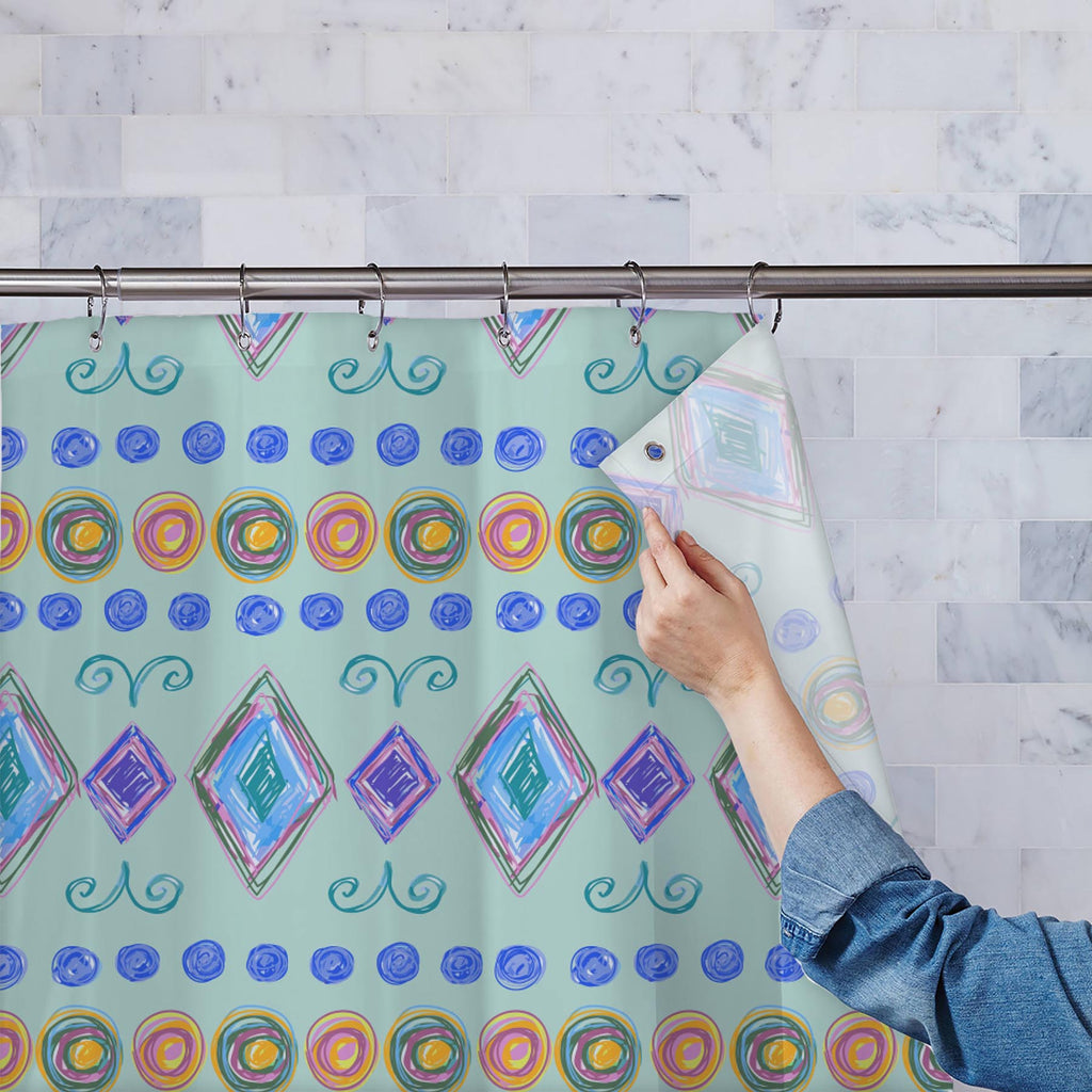 Hand Drawn Design D3 Washable Waterproof Shower Curtain-Shower Curtains-CUR_SH-IC 5007618 IC 5007618, Abstract Expressionism, Abstracts, Art and Paintings, Baby, Children, Circle, Digital, Digital Art, Fashion, Geometric, Geometric Abstraction, Graphic, Holidays, Kids, Modern Art, Nature, Patterns, Retro, Scenic, Semi Abstract, Signs, Signs and Symbols, Stripes, Urban, hand, drawn, design, d3, washable, waterproof, shower, curtain, abstract, art, backdrop, background, curly, decor, decoration, doodle, eleme