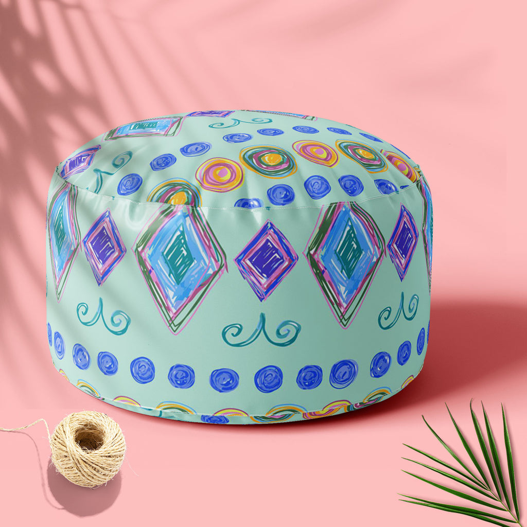 Hand Drawn Design D3 Footstool Footrest Puffy Pouffe Ottoman Bean Bag | Canvas Fabric-Footstools-FST_CB_BN-IC 5007618 IC 5007618, Abstract Expressionism, Abstracts, Art and Paintings, Baby, Children, Circle, Digital, Digital Art, Fashion, Geometric, Geometric Abstraction, Graphic, Holidays, Kids, Modern Art, Nature, Patterns, Retro, Scenic, Semi Abstract, Signs, Signs and Symbols, Stripes, Urban, hand, drawn, design, d3, footstool, footrest, puffy, pouffe, ottoman, bean, bag, canvas, fabric, abstract, art, 