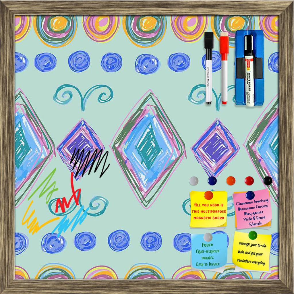 Hand Drawn Design Framed Magnetic Dry Erase Board | Combo with Magnet Buttons & Markers-Magnetic Boards Framed-MGB_FR-IC 5007618 IC 5007618, Abstract Expressionism, Abstracts, Art and Paintings, Baby, Children, Circle, Digital, Digital Art, Fashion, Geometric, Geometric Abstraction, Graphic, Holidays, Kids, Modern Art, Nature, Patterns, Retro, Scenic, Semi Abstract, Signs, Signs and Symbols, Stripes, Urban, hand, drawn, design, framed, magnetic, dry, erase, board, printed, whiteboard, with, 4, magnets, 2, m