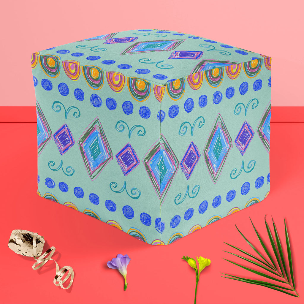 Hand Drawn Design D3 Footstool Footrest Puffy Pouffe Ottoman Bean Bag | Canvas Fabric-Footstools-FST_CB_BN-IC 5007618 IC 5007618, Abstract Expressionism, Abstracts, Art and Paintings, Baby, Children, Circle, Digital, Digital Art, Fashion, Geometric, Geometric Abstraction, Graphic, Holidays, Kids, Modern Art, Nature, Patterns, Retro, Scenic, Semi Abstract, Signs, Signs and Symbols, Stripes, Urban, hand, drawn, design, d3, footstool, footrest, puffy, pouffe, ottoman, bean, bag, canvas, fabric, abstract, art, 