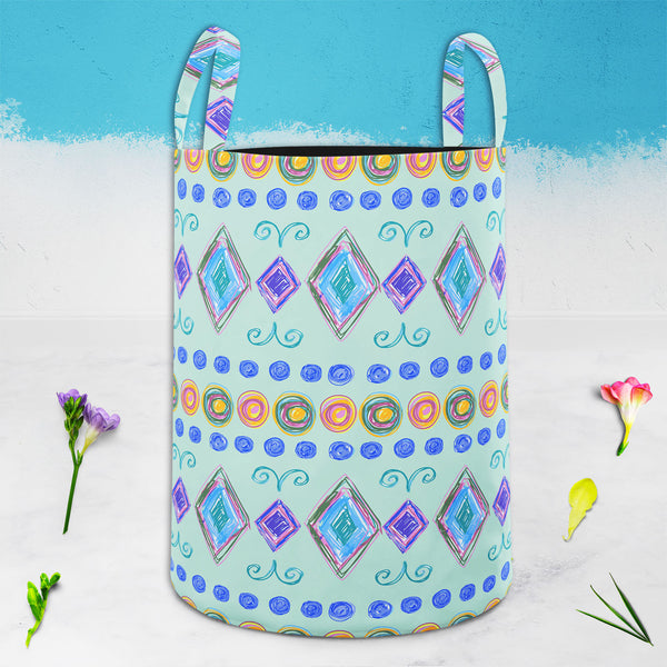 Hand Drawn Design D3 Foldable Open Storage Bin | Organizer Box, Toy Basket, Shelf Box, Laundry Bag | Canvas Fabric-Storage Bins-STR_BI_CB-IC 5007618 IC 5007618, Abstract Expressionism, Abstracts, Art and Paintings, Baby, Children, Circle, Digital, Digital Art, Fashion, Geometric, Geometric Abstraction, Graphic, Holidays, Kids, Modern Art, Nature, Patterns, Retro, Scenic, Semi Abstract, Signs, Signs and Symbols, Stripes, Urban, hand, drawn, design, d3, foldable, open, storage, bin, organizer, box, toy, baske