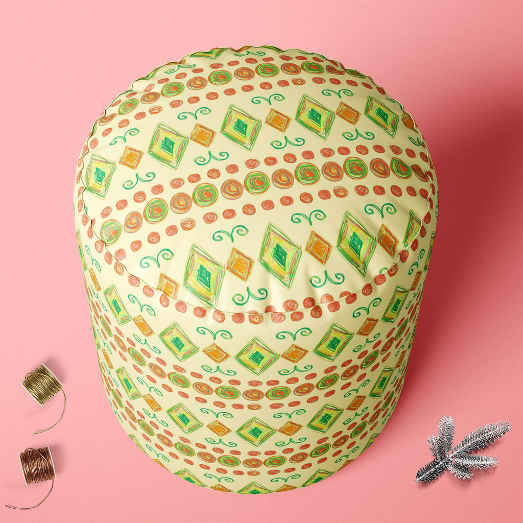 Hand Drawn Design D4 Footstool Footrest Puffy Pouffe Ottoman Bean Bag | Canvas Fabric-Footstools-FST_CB_BN-IC 5007619 IC 5007619, Abstract Expressionism, Abstracts, Art and Paintings, Baby, Children, Circle, Digital, Digital Art, Fashion, Geometric, Geometric Abstraction, Graphic, Holidays, Kids, Modern Art, Nature, Patterns, Retro, Scenic, Semi Abstract, Signs, Signs and Symbols, Stripes, Urban, hand, drawn, design, d4, footstool, footrest, puffy, pouffe, ottoman, bean, bag, canvas, fabric, abstract, art, 