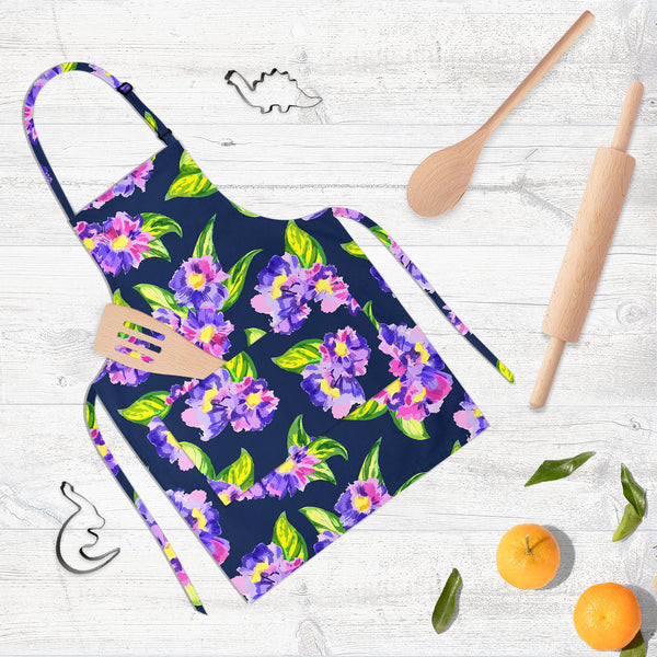 Watercolor Flower Apron | Adjustable, Free Size & Waist Tiebacks-Aprons Neck to Knee-APR_NK_KN-IC 5007620 IC 5007620, Abstract Expressionism, Abstracts, Ancient, Art and Paintings, Botanical, Decorative, Digital, Digital Art, Drawing, Fashion, Floral, Flowers, Graphic, Historical, Illustrations, Medieval, Nature, Patterns, Retro, Scenic, Seasons, Semi Abstract, Signs, Signs and Symbols, Tropical, Vintage, Watercolour, watercolor, flower, full-length, neck, to, knee, apron, poly-cotton, fabric, adjustable, b