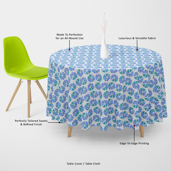 Geometric Pattern Table Cloth Cover-Table Covers-CVR_TB_RD-IC 5007621 IC 5007621, Abstract Expressionism, Abstracts, Ancient, Art and Paintings, Chevron, Culture, Decorative, Digital, Digital Art, Ethnic, Fashion, Geometric, Geometric Abstraction, Graphic, Hipster, Historical, Ikat, Illustrations, Medieval, Modern Art, Patterns, Retro, Semi Abstract, Signs, Signs and Symbols, Traditional, Triangles, Tribal, Vintage, World Culture, pattern, table, cloth, cover, canvas, fabric, abstract, art, background, deco