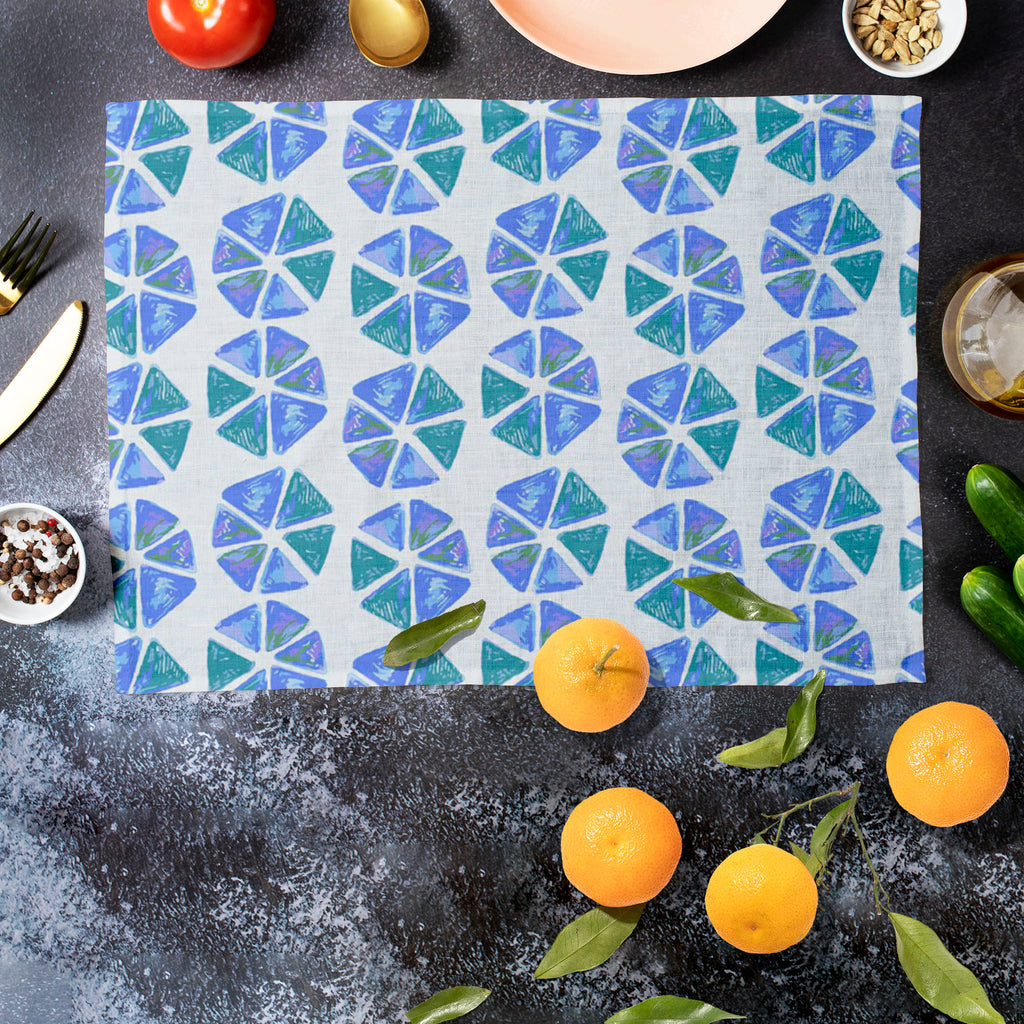 Geometric Pattern D2 Table Mat Placemat-Table Place Mats Fabric-MAT_TB-IC 5007621 IC 5007621, Abstract Expressionism, Abstracts, Ancient, Art and Paintings, Chevron, Culture, Decorative, Digital, Digital Art, Ethnic, Fashion, Geometric, Geometric Abstraction, Graphic, Hipster, Historical, Ikat, Illustrations, Medieval, Modern Art, Patterns, Retro, Semi Abstract, Signs, Signs and Symbols, Traditional, Triangles, Tribal, Vintage, World Culture, pattern, d2, table, mat, placemat, abstract, art, background, dec