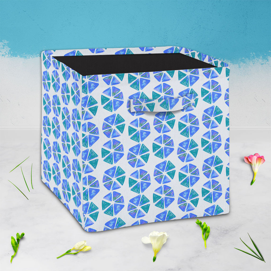 Geometric Pattern D2 Foldable Open Storage Bin | Organizer Box, Toy Basket, Shelf Box, Laundry Bag | Canvas Fabric-Storage Bins-STR_BI_CB-IC 5007621 IC 5007621, Abstract Expressionism, Abstracts, Ancient, Art and Paintings, Chevron, Culture, Decorative, Digital, Digital Art, Ethnic, Fashion, Geometric, Geometric Abstraction, Graphic, Hipster, Historical, Ikat, Illustrations, Medieval, Modern Art, Patterns, Retro, Semi Abstract, Signs, Signs and Symbols, Traditional, Triangles, Tribal, Vintage, World Culture