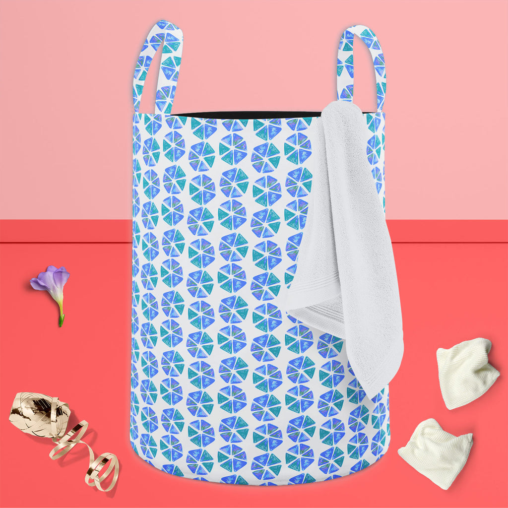 Geometric Pattern D2 Foldable Open Storage Bin | Organizer Box, Toy Basket, Shelf Box, Laundry Bag | Canvas Fabric-Storage Bins-STR_BI_CB-IC 5007621 IC 5007621, Abstract Expressionism, Abstracts, Ancient, Art and Paintings, Chevron, Culture, Decorative, Digital, Digital Art, Ethnic, Fashion, Geometric, Geometric Abstraction, Graphic, Hipster, Historical, Ikat, Illustrations, Medieval, Modern Art, Patterns, Retro, Semi Abstract, Signs, Signs and Symbols, Traditional, Triangles, Tribal, Vintage, World Culture